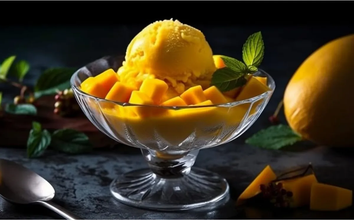 Mango Ice Cream Recipe in Bengali 