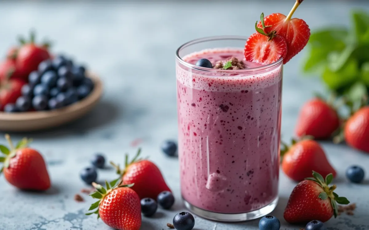 Strawberry Blueberry Smoothie