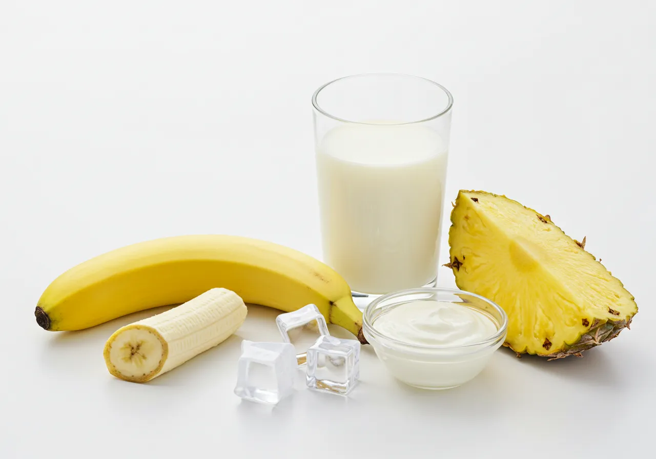 Ingredients in This Banana Pineapple Smoothie