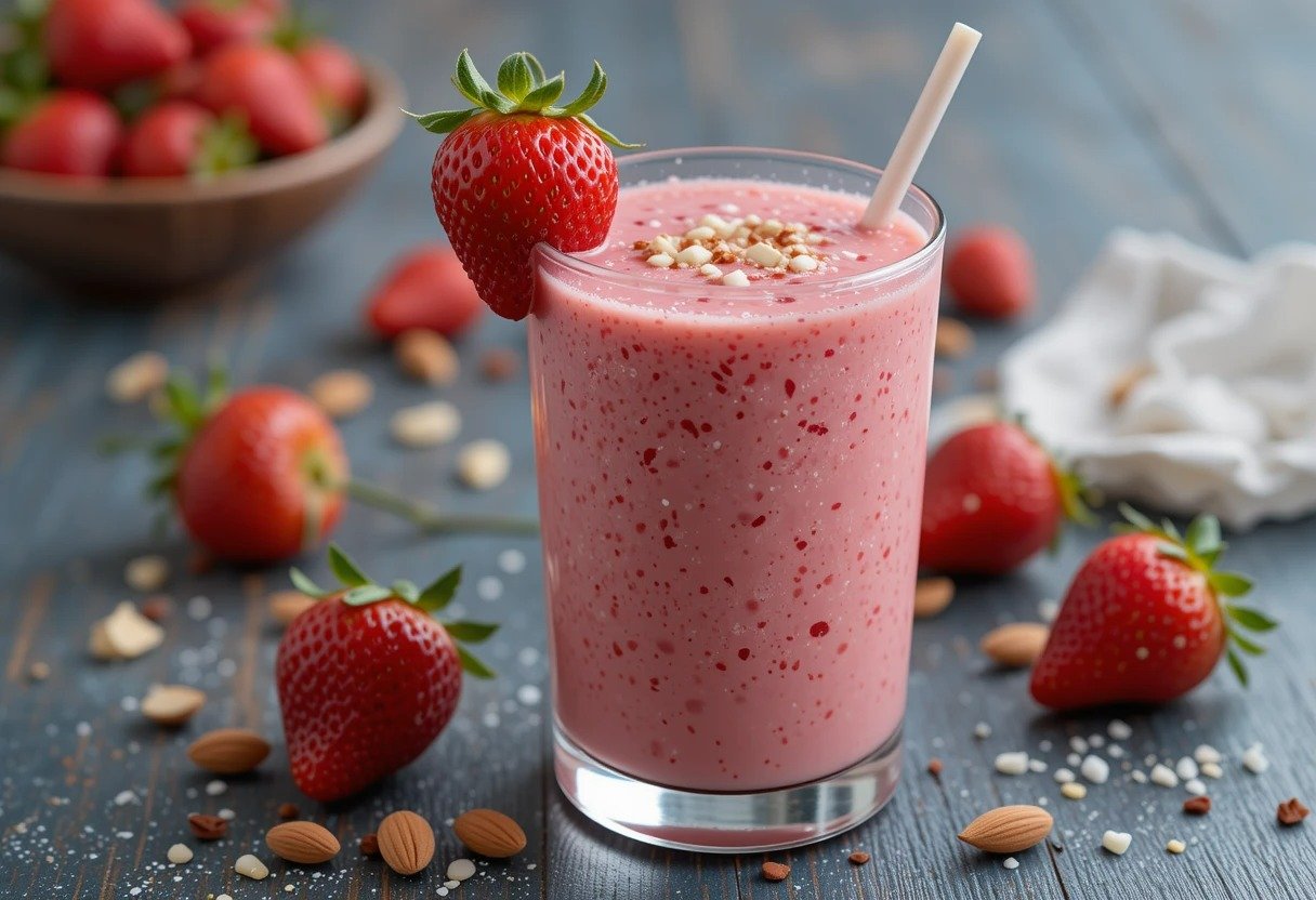 Strawberry Almond Smoothie