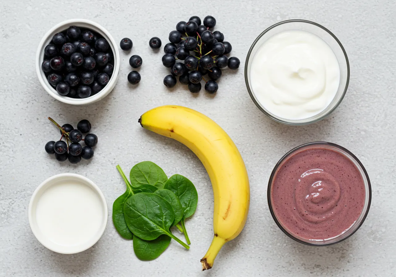 Ingredients in This Aronia Berry Smoothie Recipe