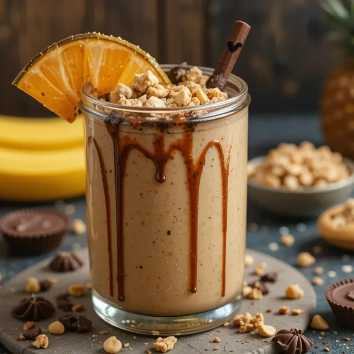 Peanut Butter Cup Tropical Smoothie Recipe