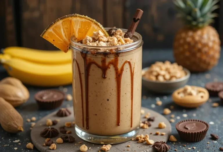 Peanut Butter Cup Tropical Smoothie Recipe