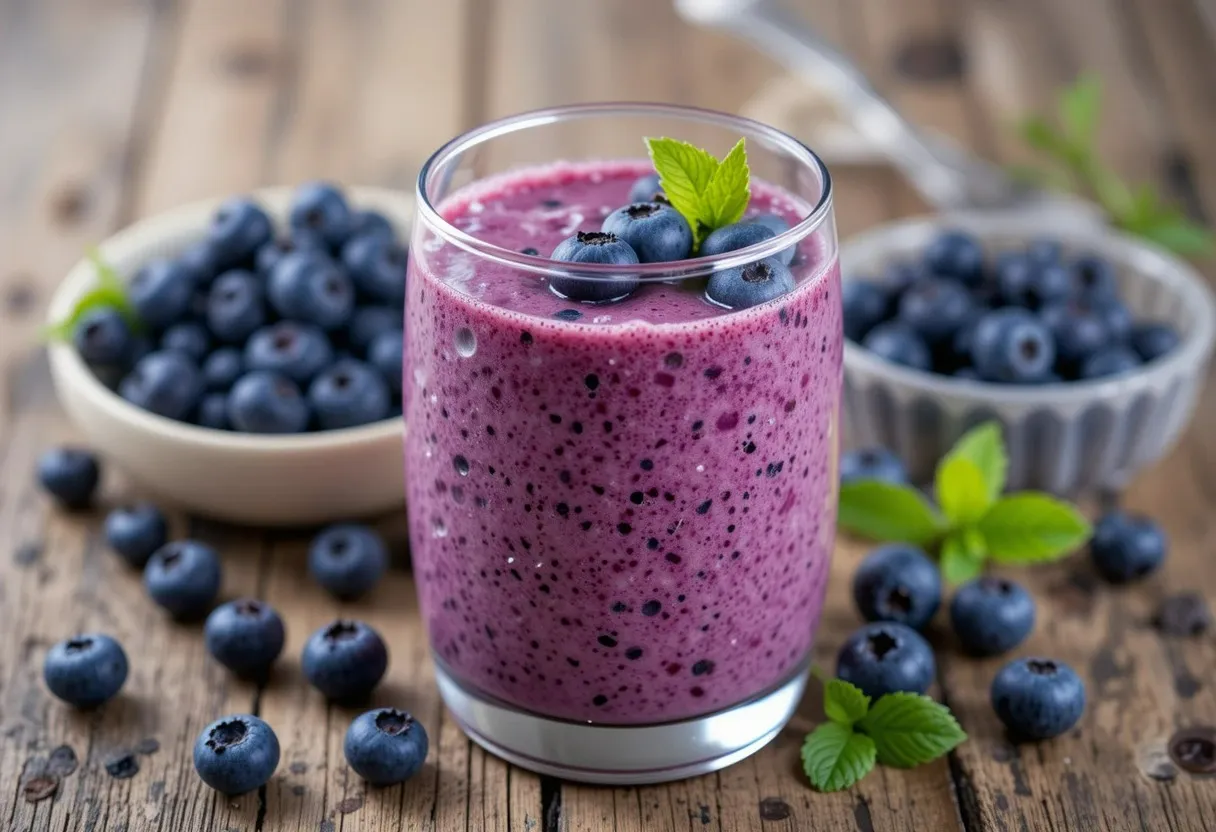 Blueberry Smoothie Recipe no Yogurt
