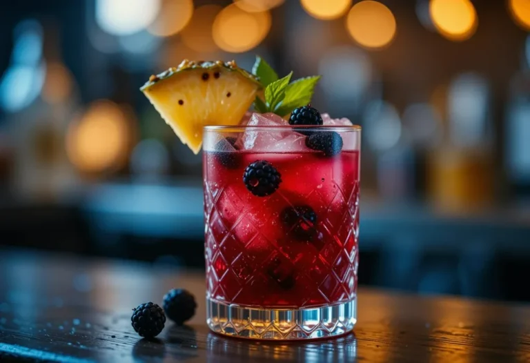 Blackberry Pineapple Rum Cocktail Recipe