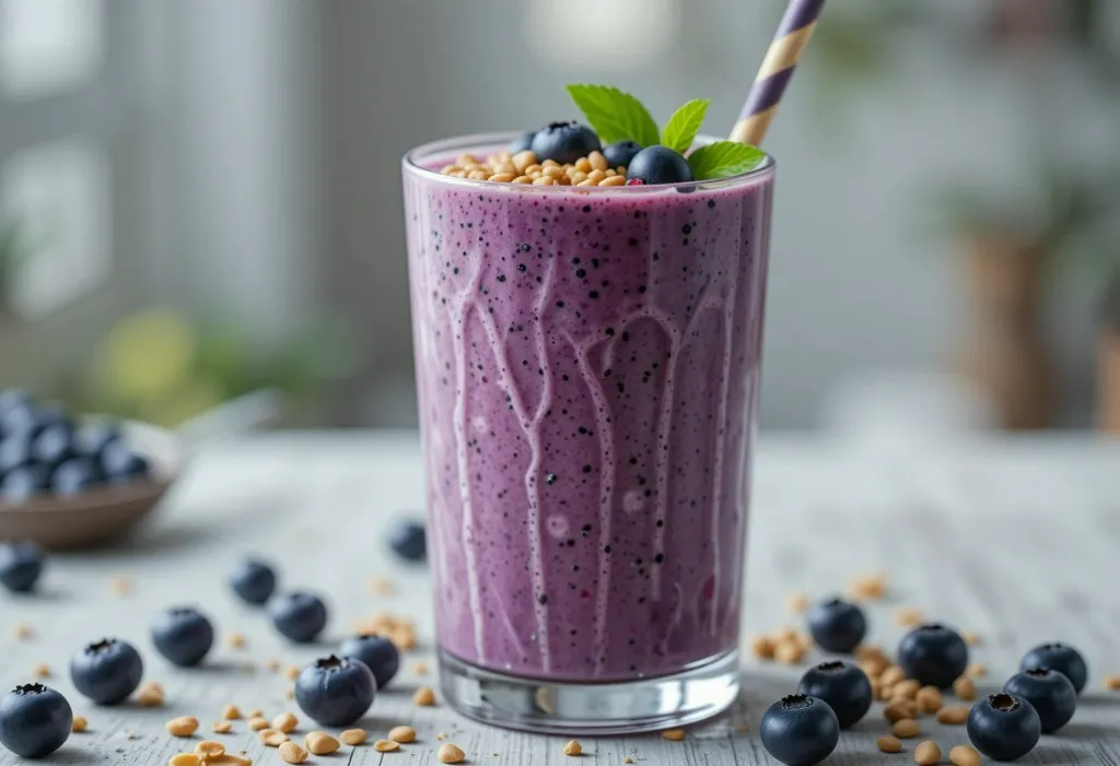 Blueberry Peanut Butter Smoothie Recipe