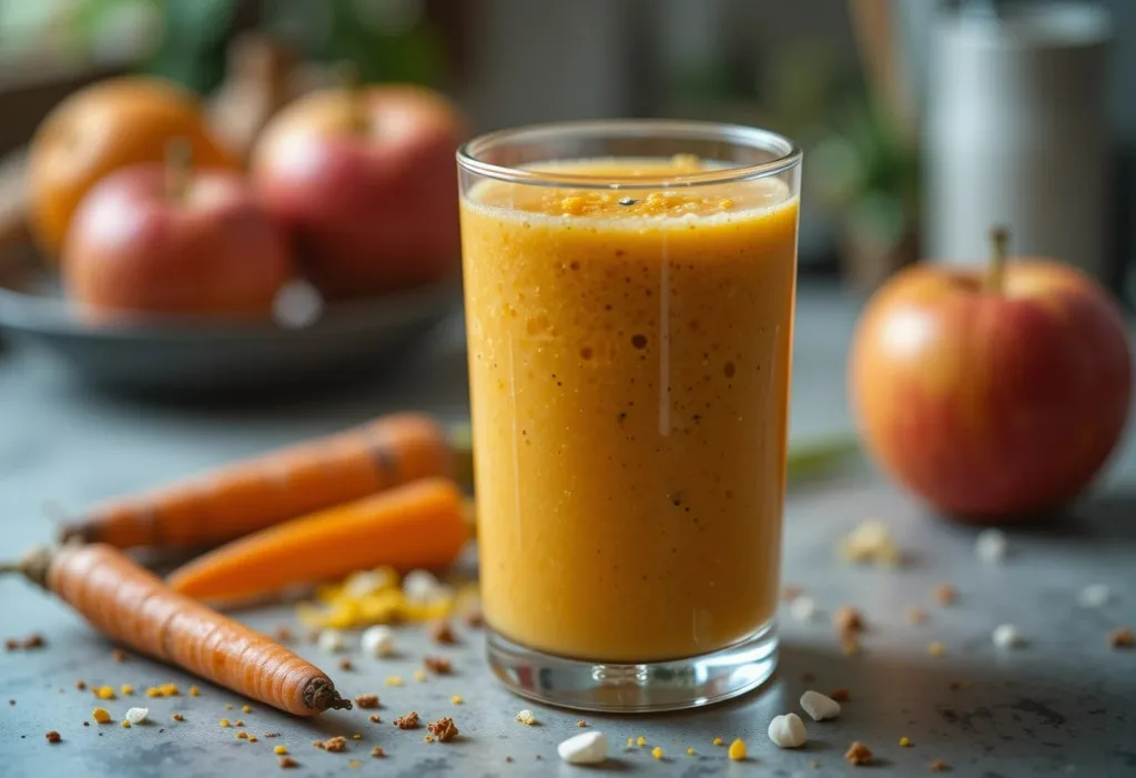 Carrot Apple Turmeric Smoothie Recipe