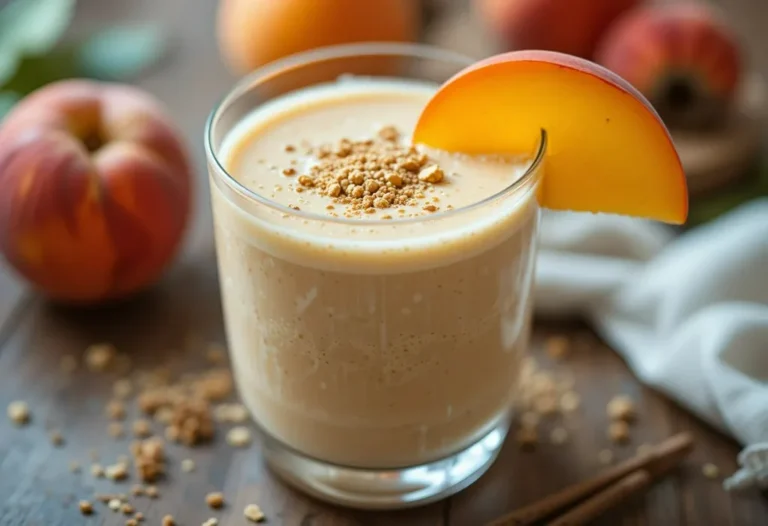 Creamy Peach Protein Smoothie Recipe