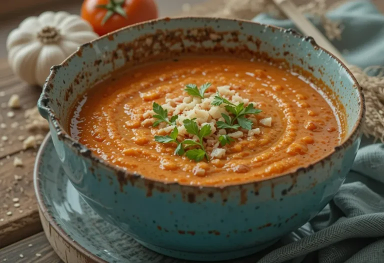 Creamy Roasted Garlic Tomato Soup Recipe