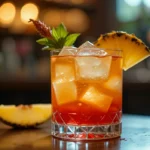 Hibiscus Pineapple Bourbon Cocktail Recipe