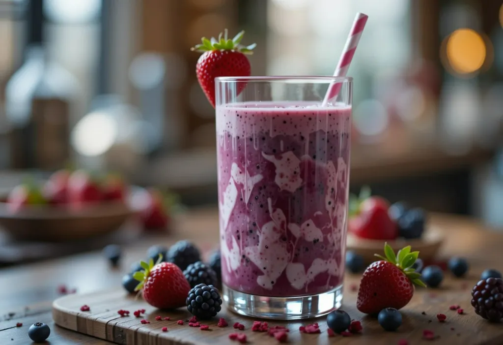Mixed Berry Yogurt Smoothie Recipe