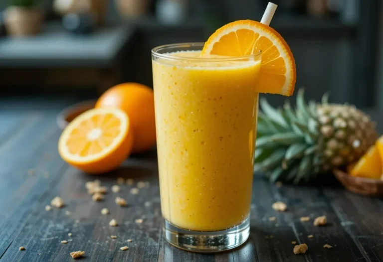 Healthy Pineapple Orange Smoothie Recipe