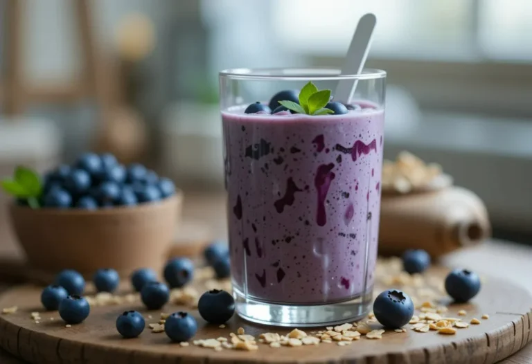 Blueberry Oatmeal Smoothie