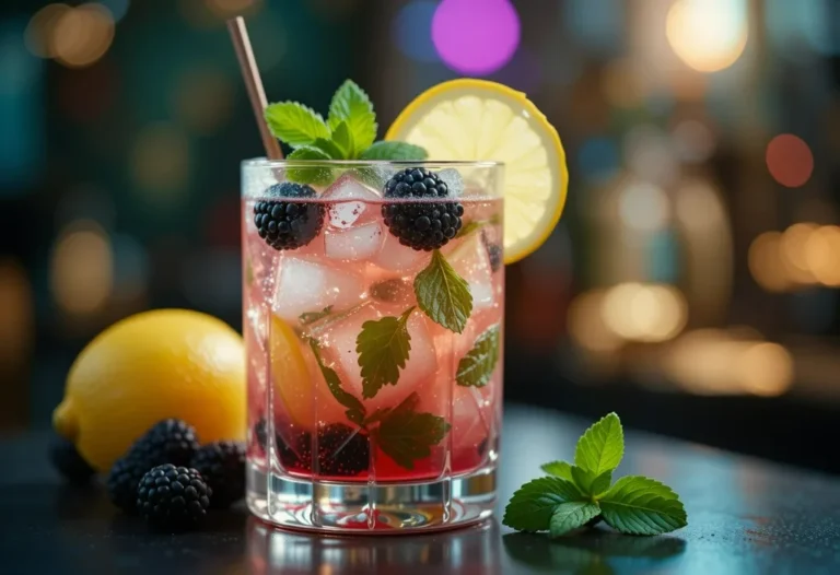 Blackberry Mint Lemonade Mocktail recipe