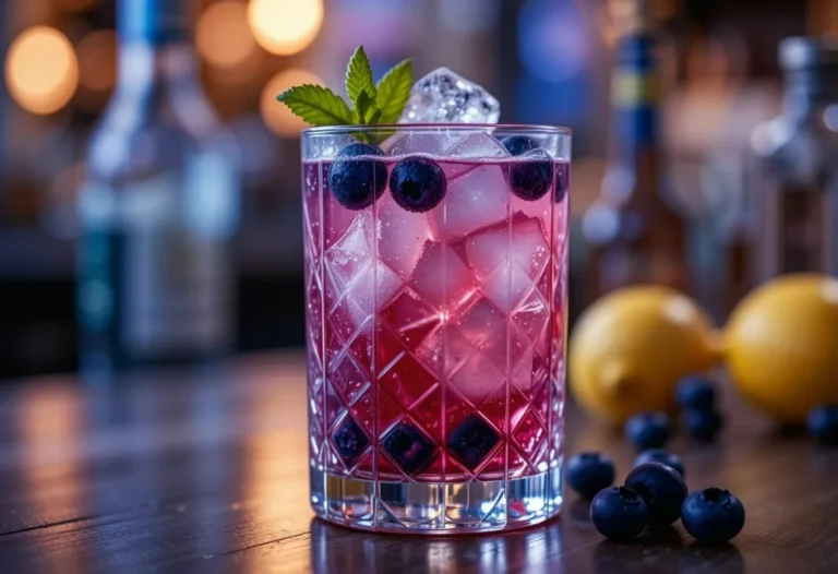 Blueberry Lemon Fizz Mocktail Recipe