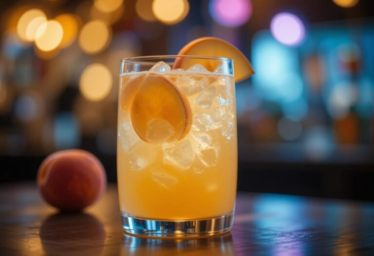 Peach Bellini Mocktail Recipe
