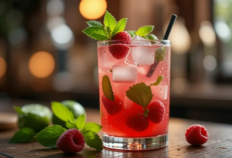 Raspberry Mojito Mocktail Recipe