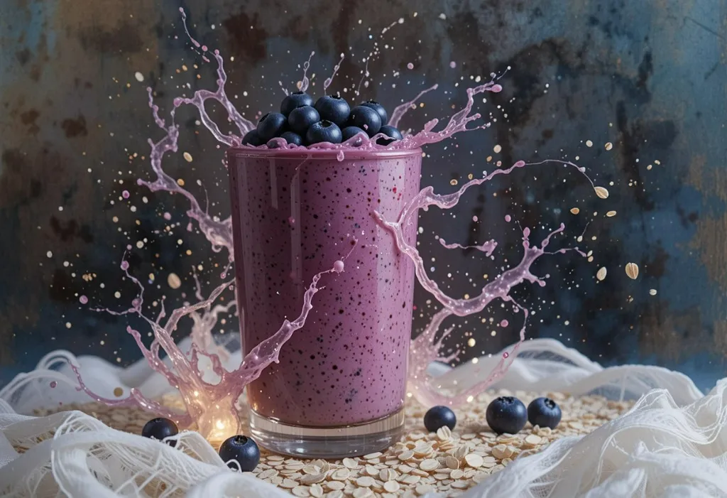 Blueberry Oatmeal Smoothie Recipe Blueberry Oatmeal Smoothie Recipe